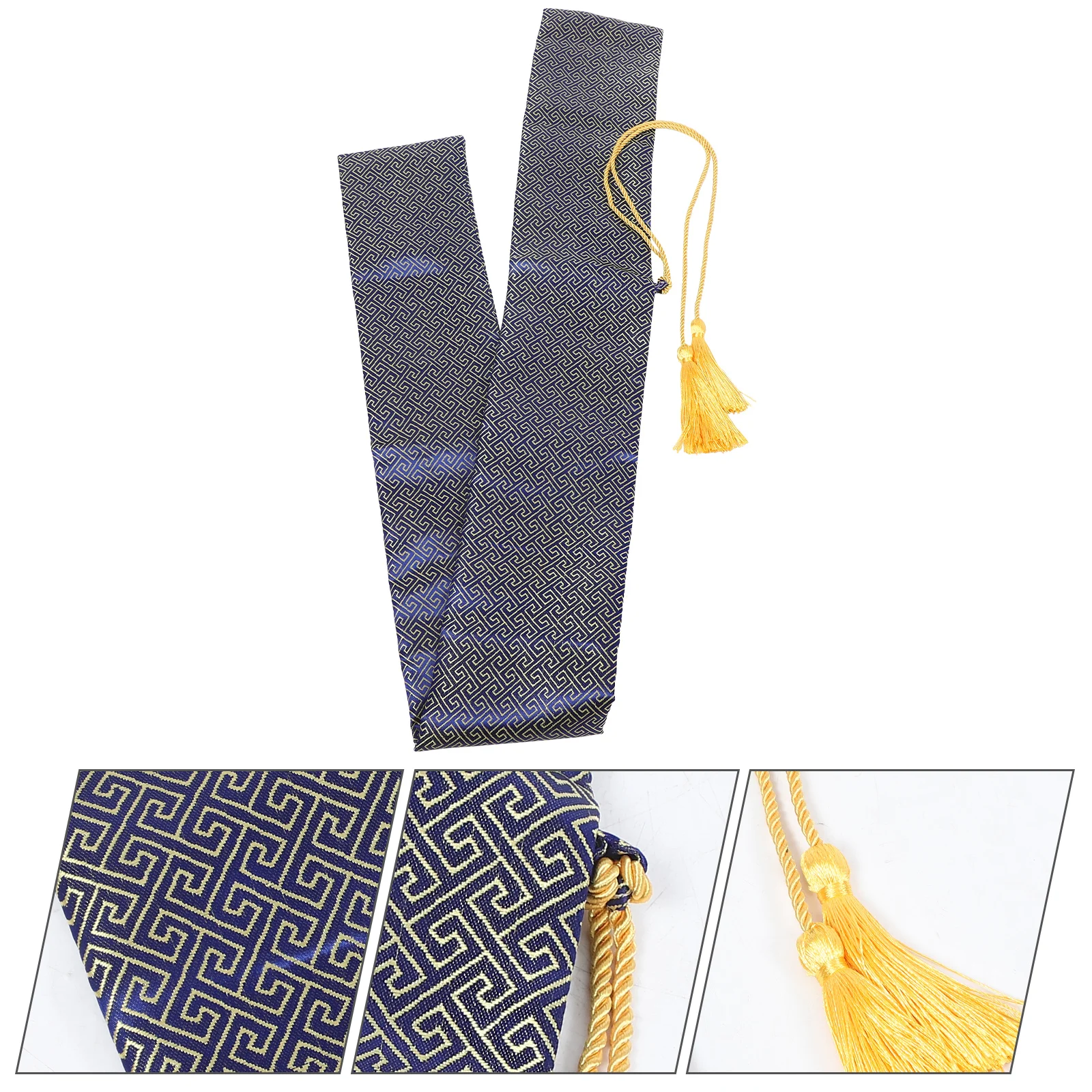 

Bamboo Sword Multifunctional Long Carry Pouch Silk Material Compact Size Practical Use Japanese Sword Bag Swords Cloth Bag Long