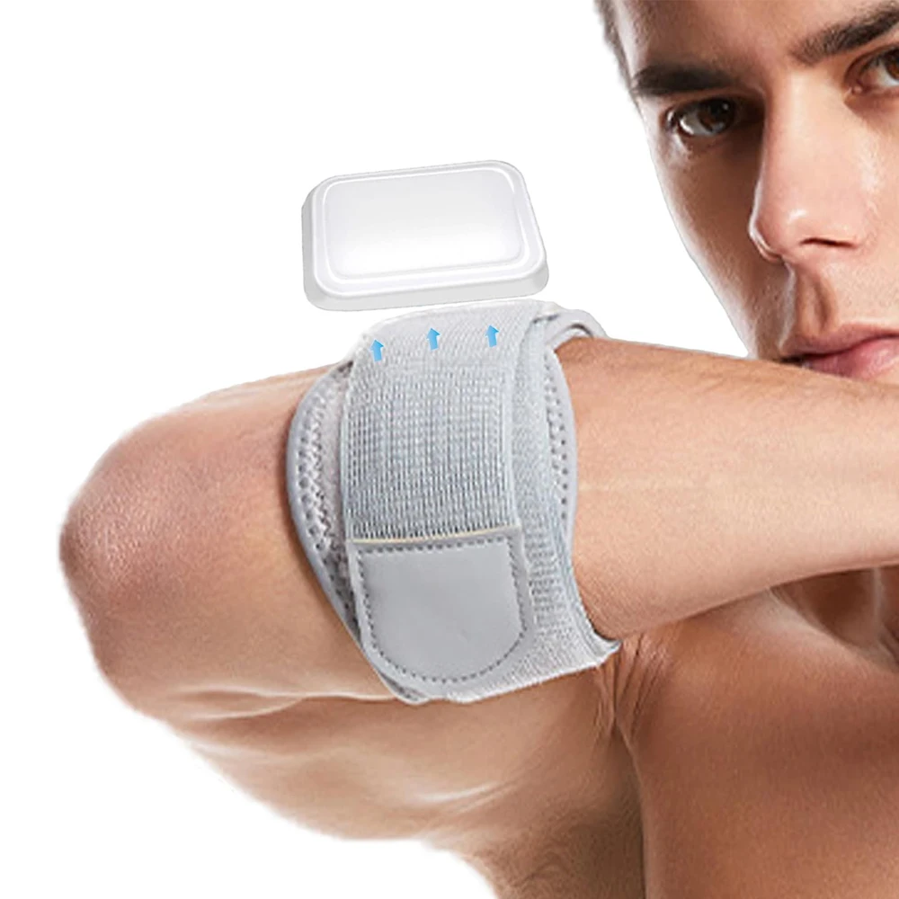 1 Stück Ellbogenbandage mit EVA-Polsterung zur Unterstützung und Entlastung des Unterarms, Tennis-Ellbogenbandage, verstellbares Ellbogenband, Druckband