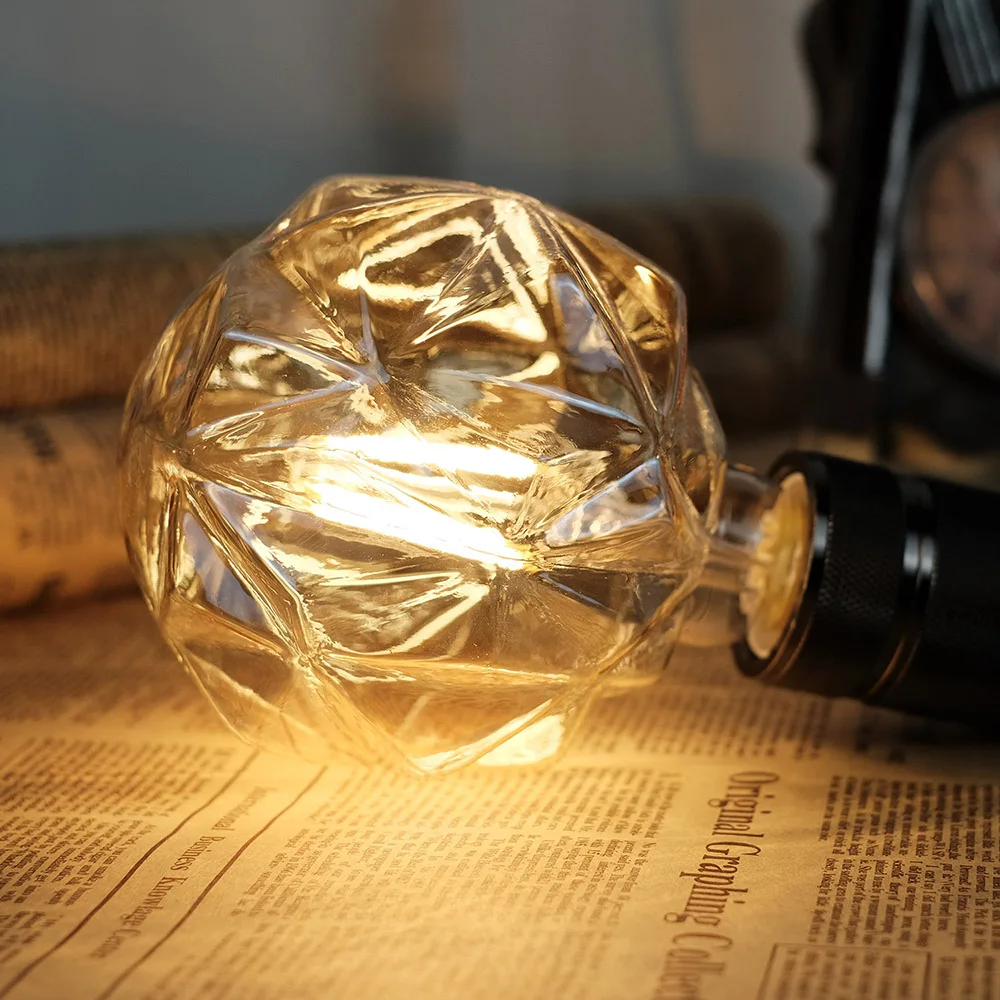 TIANFAN Specialty Decorative Vintage Led Bulb Gaint Big Led Bulb G125 Lotus 4W 220-240V E27 Edison Style 2700Kelvin Warm