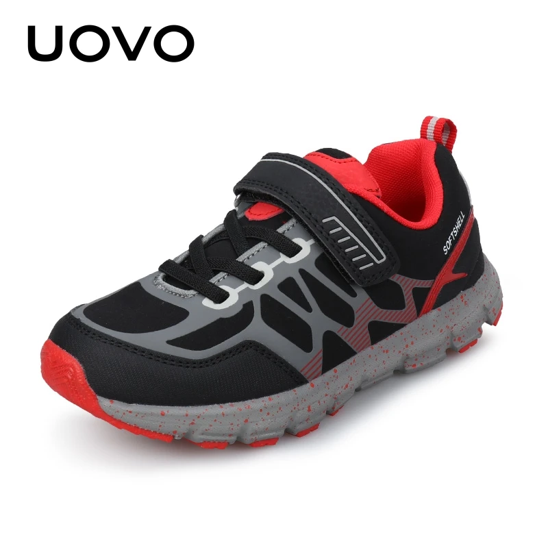 UOVO  Children\'s Fashion Sports Shoes Spring and Autumn Boys\' Running Leisure Breathable Outdoor Kids Sneak Lightweight Sneakers