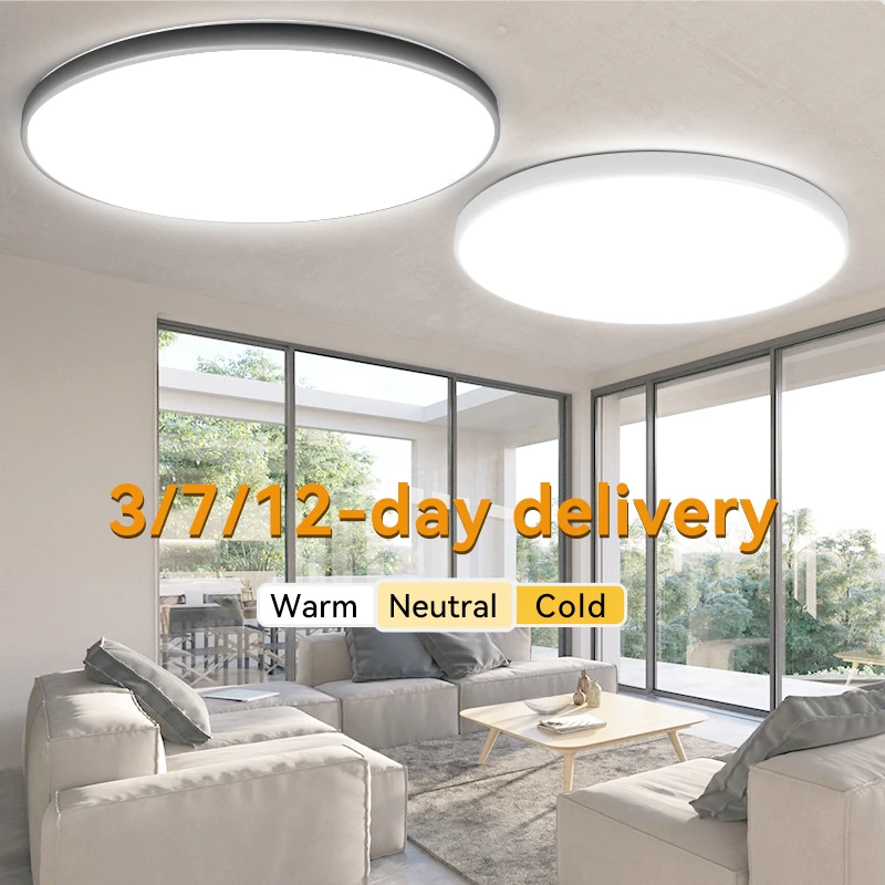 Lampa sufitowa Led oświetlenie panelowe led 110v cienkie okrągłe 30W 18W downlight ciepłe białe oświetlenie sufitowe salon sypialnia oświetlenie