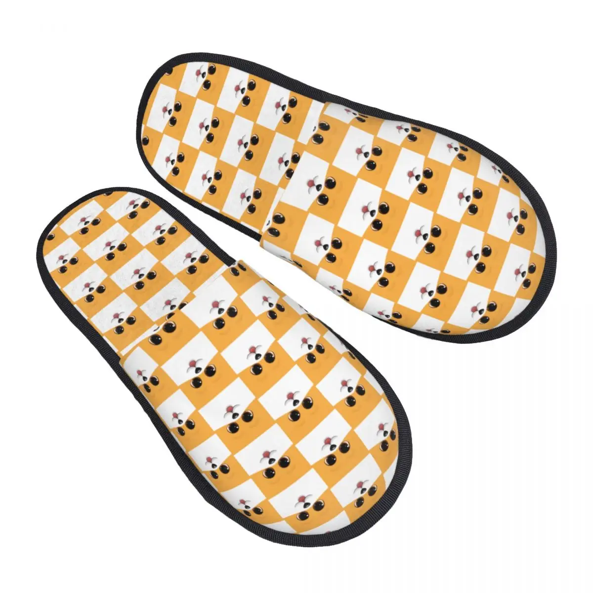 Custom Cute Corgi Puppy Comfy Scuff Memory Foam Slippers Women Pembroke Welsh Corgi Dog Bedroom House Shoes