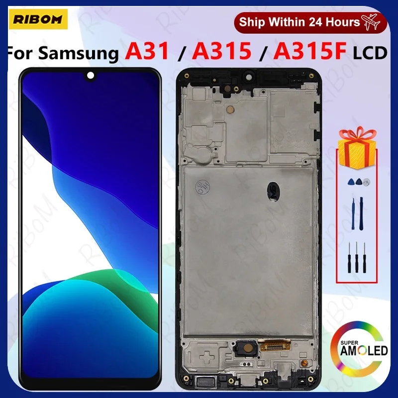 

New For Samsung Galaxy A31 LCD Display A315F Touch Screen For Samsung A315 SM-A315F/DS LCD Digitizer SM-A315G Replacement Parts