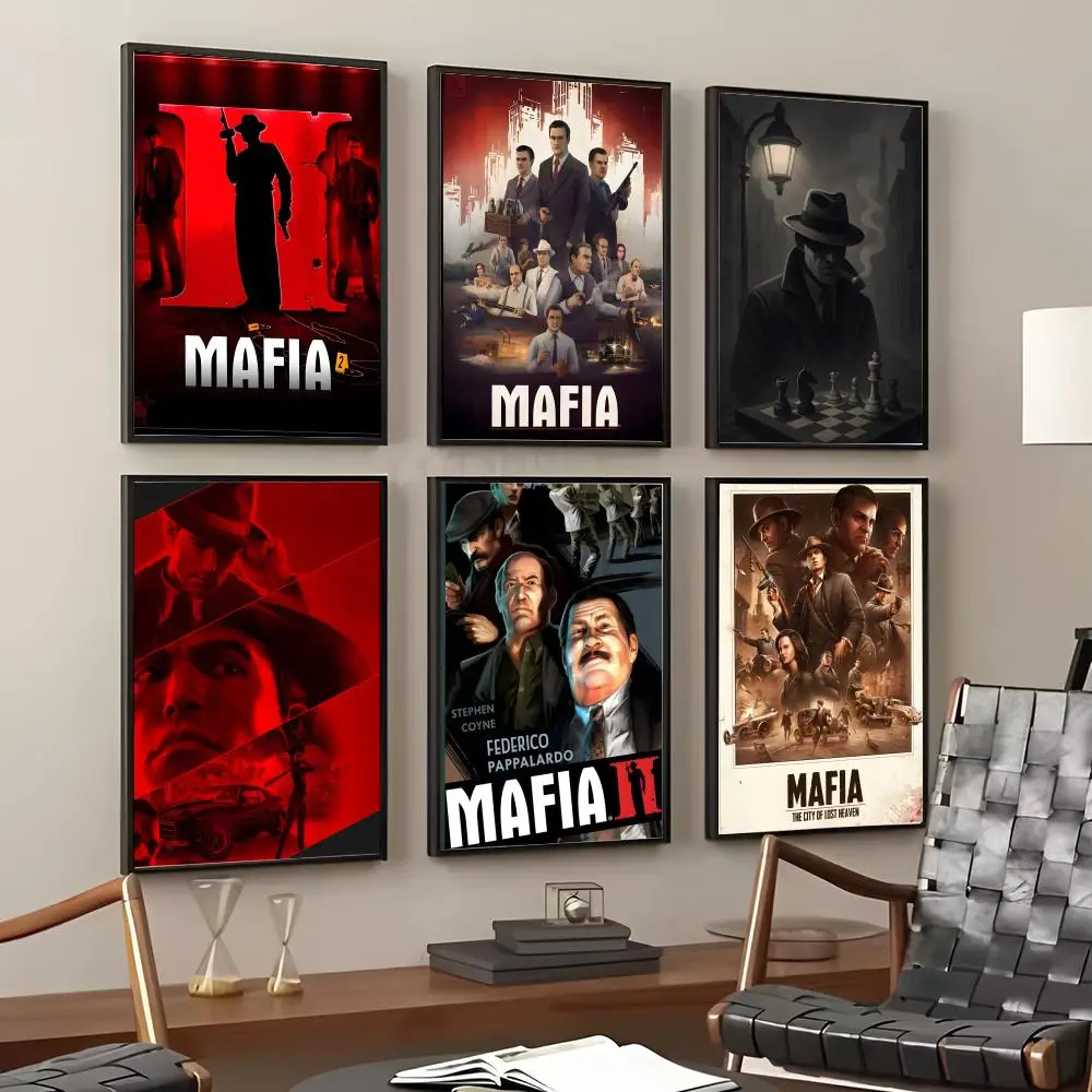 M-Mafia Definitive Gangster Painting Calligraphy Cotton Canvas Wall Art Poster Quality Decor Painting for Living Room Home Decor
