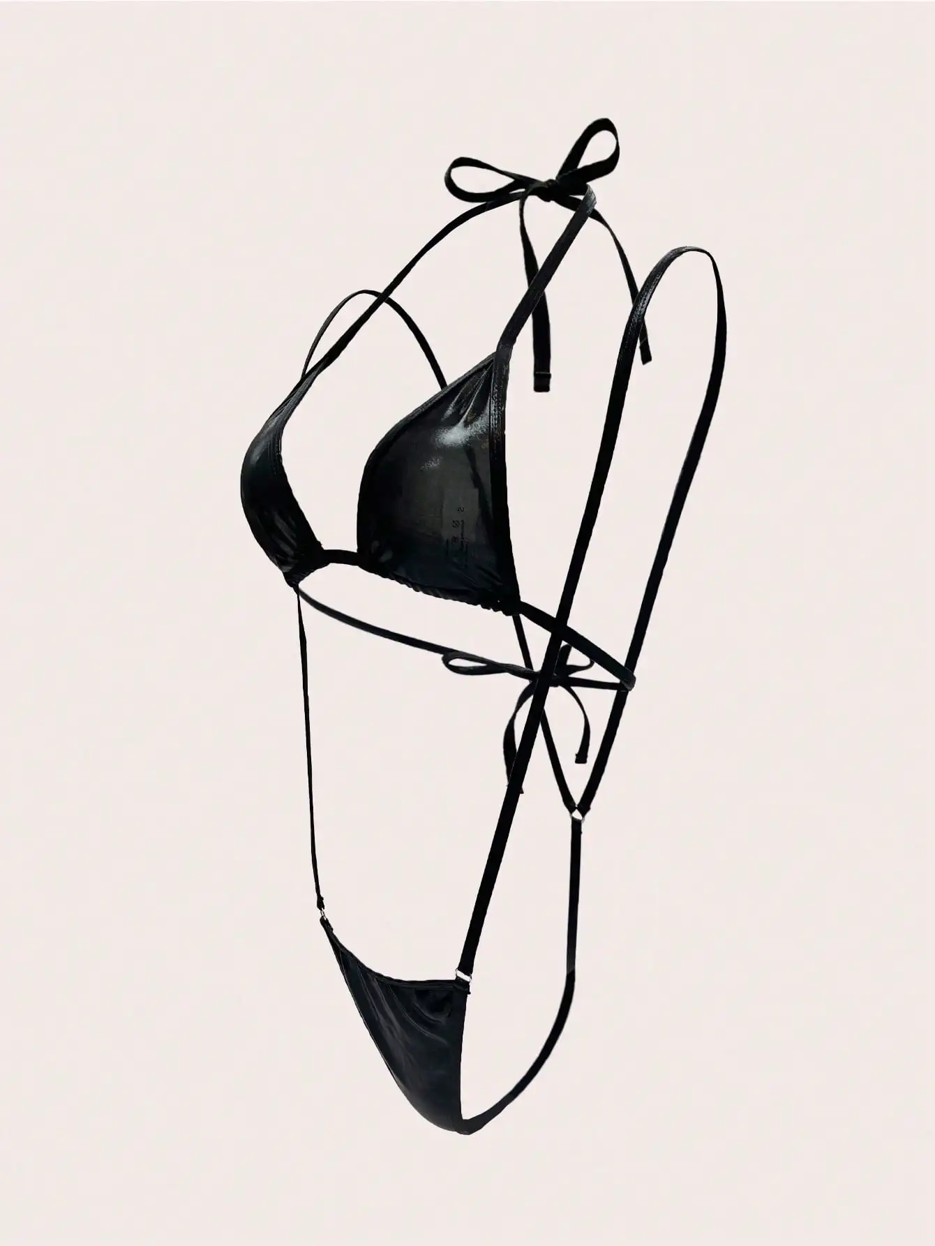 جنسي الملابس الداخلية قطعة واحدة ثلاث نقاط مجموعة الملابس الداخلية النسائية مثير #5