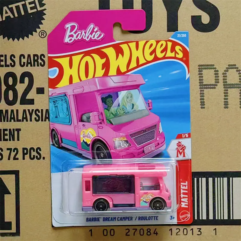 Coches de juguete Hot Wheels para niños 21 # 2026A HOTWHEELS BARBIE DREAM CAMPER Autocaravana Barbie, Regalos Navideños para Niños