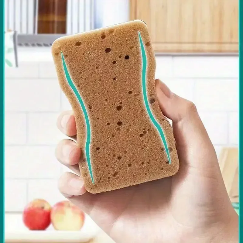 2-20Pcs Three-Layer Seaweed Cleaning Sponges Dishwashing Sponges High-Quality Kitchen Cleaning Cloths Kitchen Cleaning Brushe view 6