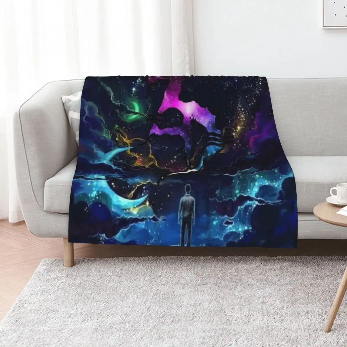 Zeds dead trippy galaxy Throw Blanket Luxury Brand Flannels blankets and throws Sofa Furry Personalized Gift Blankets