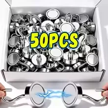 D16/D20/D32mm- Magnetic Hooks, 25Lbs Strong Heavy Duty Cruise Magnet S-Hooks for  Hanging, Cabins, Grill, Kitchen, Garage, Workp
