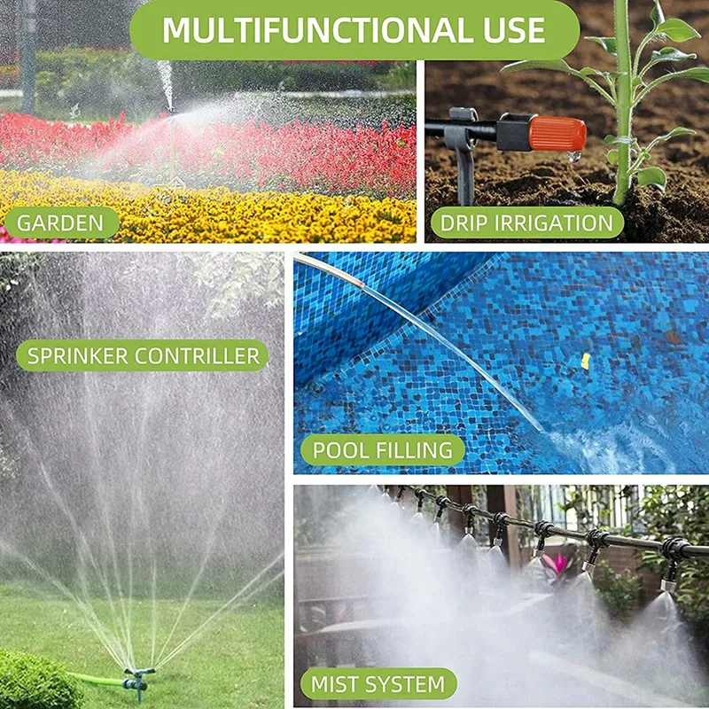 Automatic LCD Display Watering Timer Garden Irrigation Controller With Rain Sensor 6 Separate Water Timer Programs