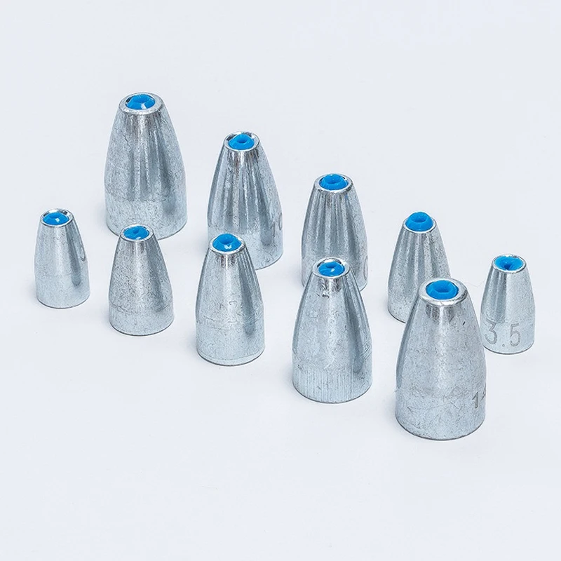 12 Stück linienschützende Legierung Bullet Sinker Wurmblei Sinker 3,5 g-20 g für Texas Rig & Carolina Rig Make Fishing Tackle Zubehör – Detail 3
