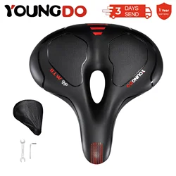 YOUNGDO Fietszadel Comfortabel Gel Breed Oversized Schokabsorberend Fietskussen voor MTB Mountain Road Bikes Accessoires