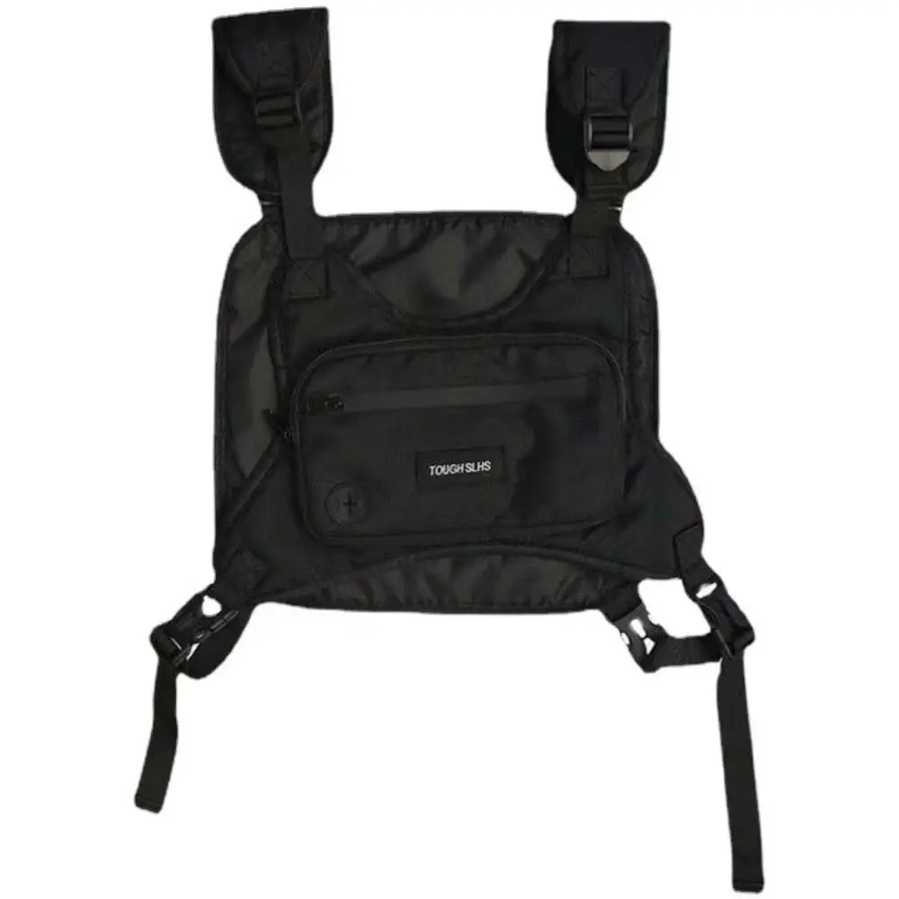 

Waist Bag Hip Hop Hip Hop Vest Bag Functional Waterproof Streetwear Chest Bag Casual Large Capacity Chest Bag Outdoor Sports