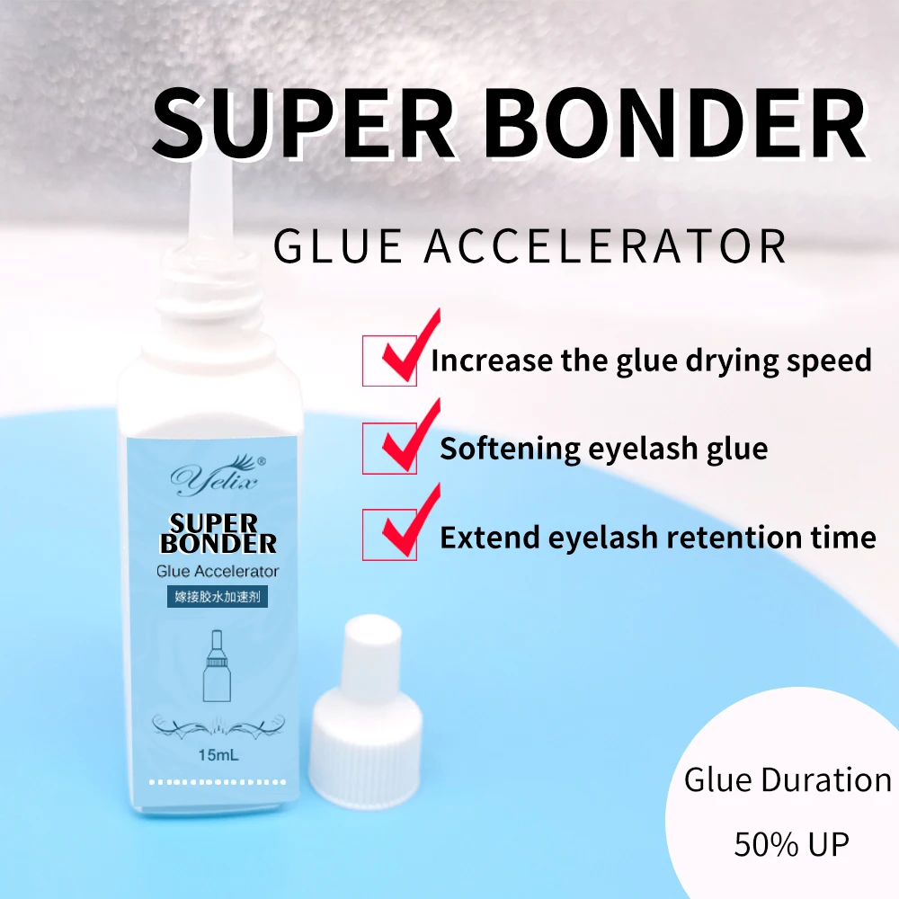 Yelix Lash Bonder For Eyelash Extension Super Bonder Longer Retention Glue Primer Accelerate Drying Time Low Irritation