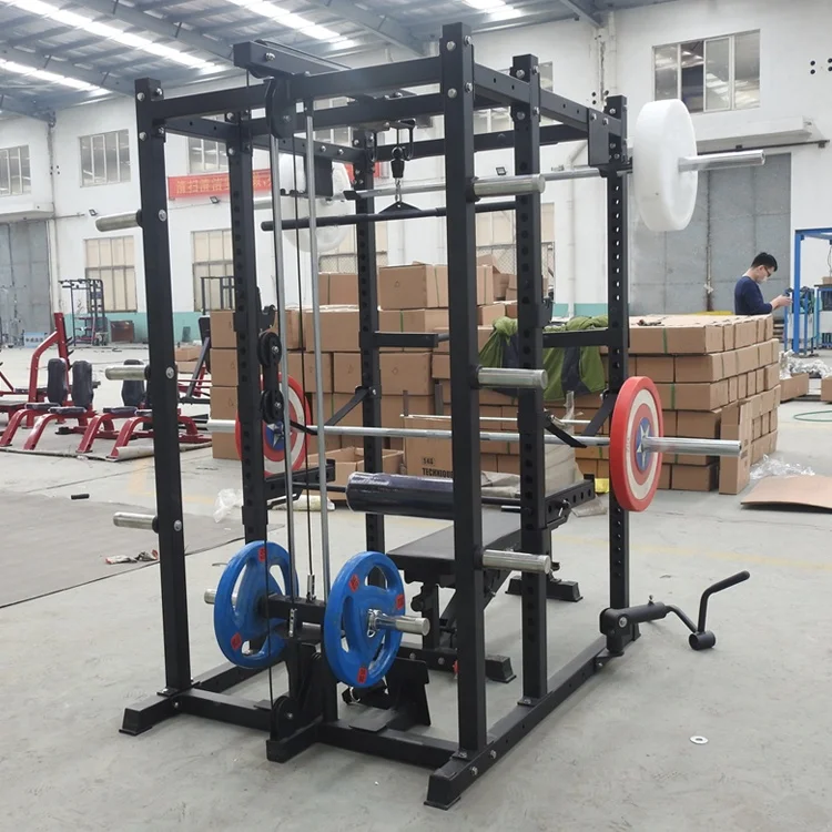 

Home Gym Equipment Sport Fitness Smith Machine Power Rack Squat Cage
