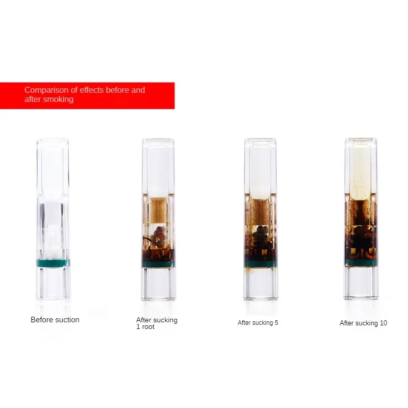 مرشحات ثلاثية للسجائر للاستعمال مرة واحدة، متعددة الترشيح لتقليل بقع القطران والدخان، مناسبة للسجائر الخشنة #3