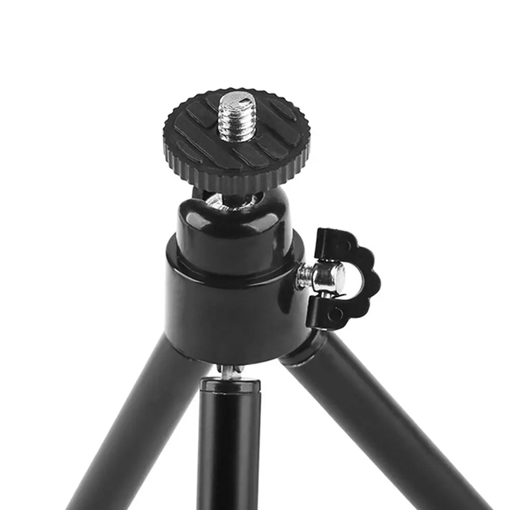 Universal 2 Section Phone Selfie For Projector Camera Phone Aluminum Alloy Clip stand Tripod Selfie Stick Stand Holder