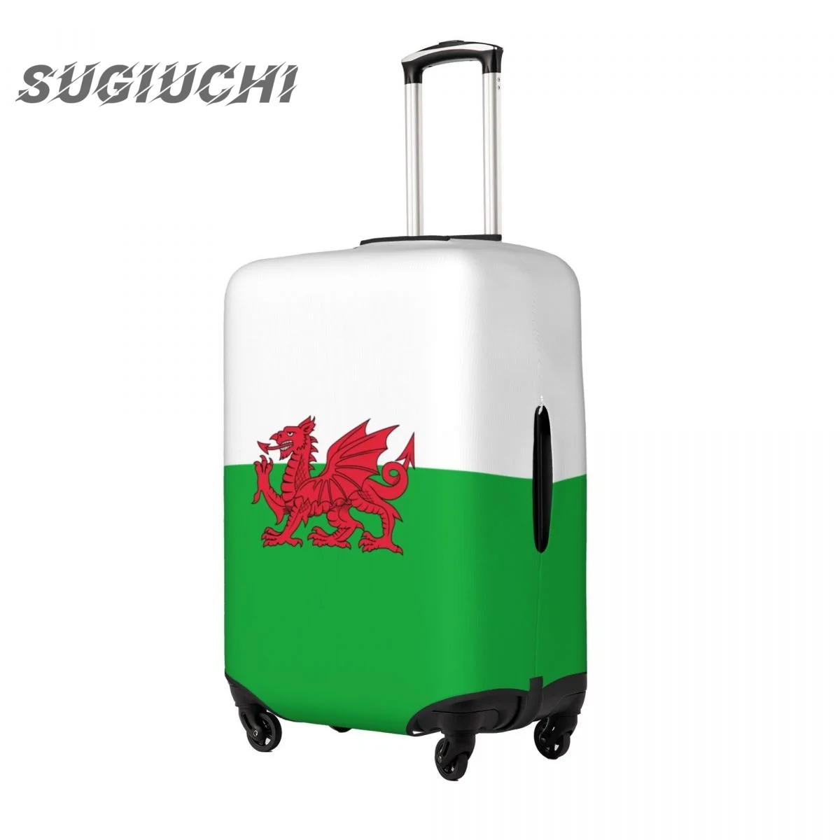 Wales Cymru Flag Luggage Cover Suitcase Travel Accessories Printed Elastic Dust Cover Bag Trolley Case Protective