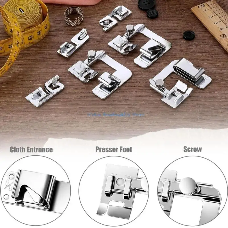 Molf Presser Foot Set Máy may Máy may Máy may cho máy công nghiệp và thích ứng với nhiều loại vải