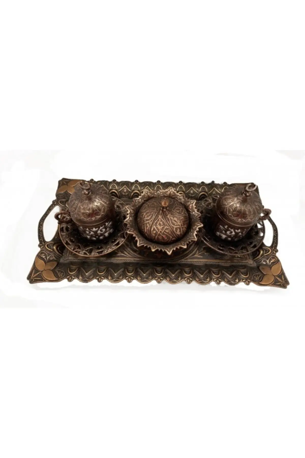 

Traditional double casting coffee set Cooper Luxury Cups
