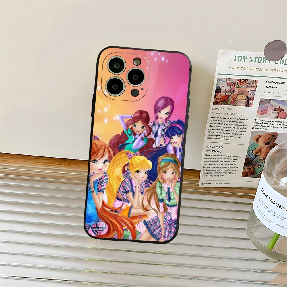 Cartoon Icons Girl Winx Club Phone Case for iphone 15ProMax 14 11 13 12 16 Pro Xs Max Mini Xr X 7 8 6 Plus Shell Coque