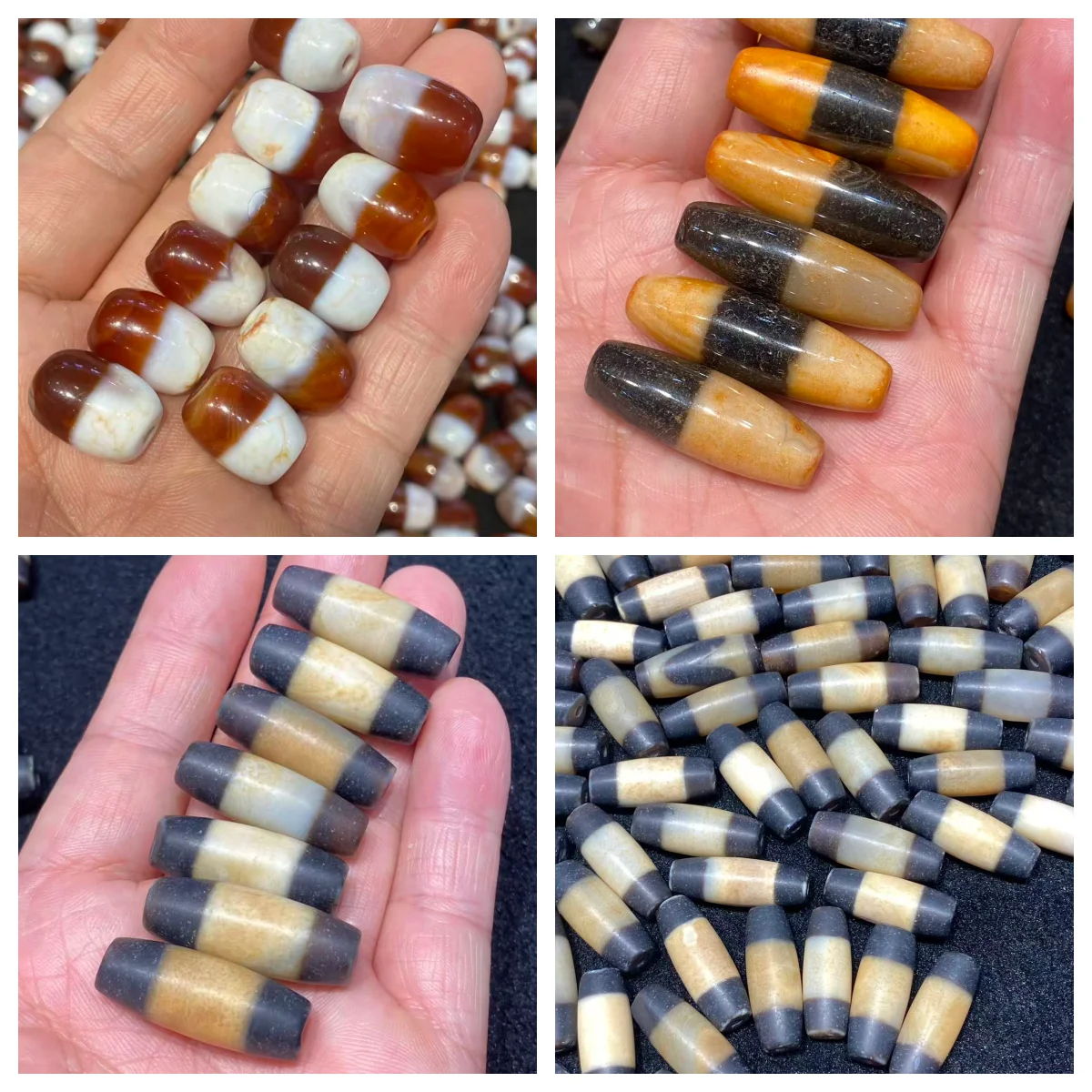 

Cost-effective special wholesale Taiwan craft yellow jade red meat line beads, barrel beads, loose beads, matching beads DIY
