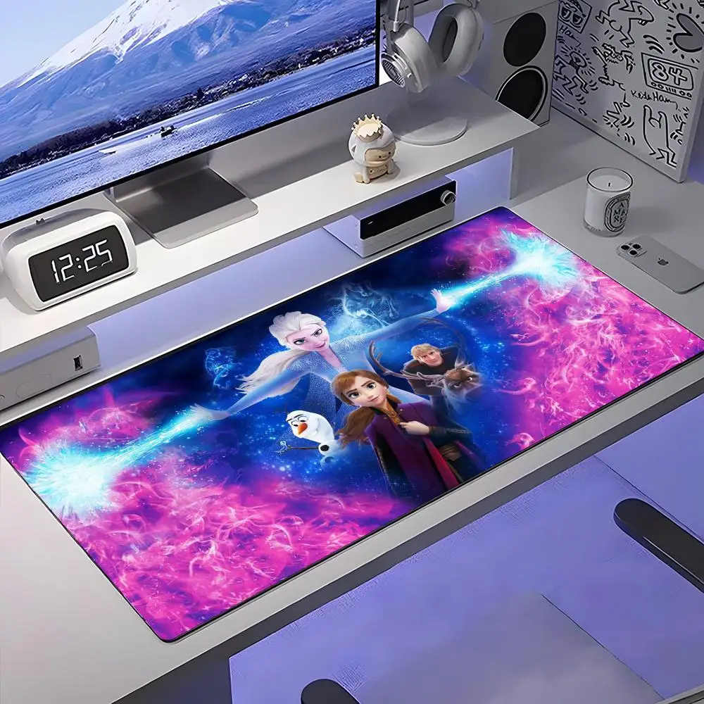 

Коврик для мыши Disney Frozen, большой противоскользящий резиновый игровой коврик для мыши, прочный настольный коврик с толстым швом, подходит для офиса и игр