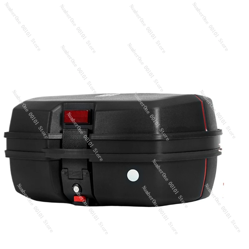 

45L Motorcycle Tour Tail Box Motorcycle Luggage Box Top Case with 2 Keys Multifunctional Scooter Luggage for Luggage Storage