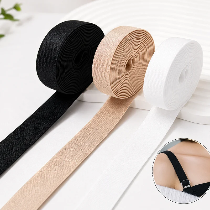

15Meters 6-30mm Nylon Elastic Band for Bra Underwear Strap Pants Waistband Garment Sewing Stretch Tape Clothing Materials Roll