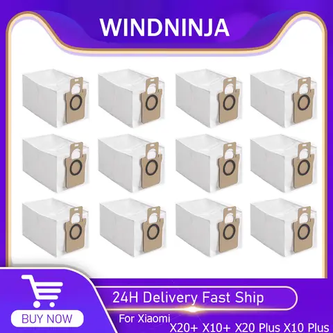1-20PC Dust Bag For Xiaomi X20+ X10+ X20 Plus X10 Plus Robot Vacuum Cleaner Accessories Anti-dust Bags Disposable Bag