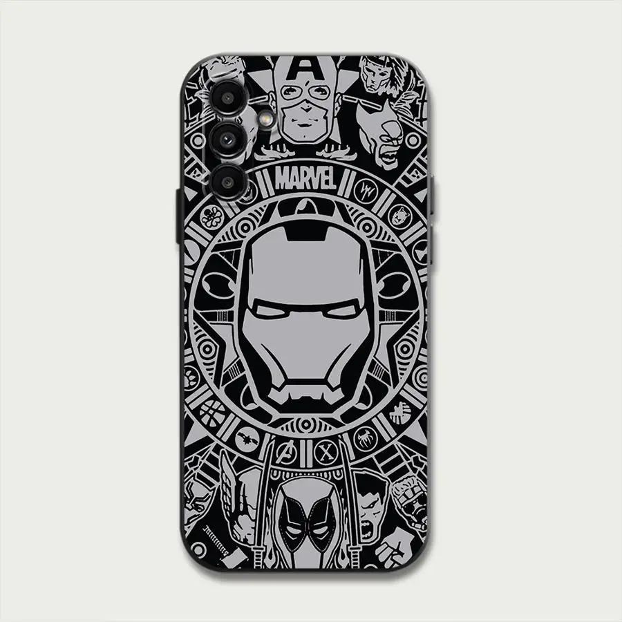 Phone Case for Motorola Moto Eage 30 Lite 20 40 Pro G9 Power G9 Play One Funsion Plus Iron Man Marvel Spiderman Black Soft Cover