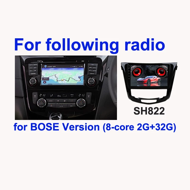 SINOSMART Car GPS Player for Nissan Qashqai J11 X-Trail Rogue 2013–2019 with Factory OEM NAV Support BOSE 360 PA image 3