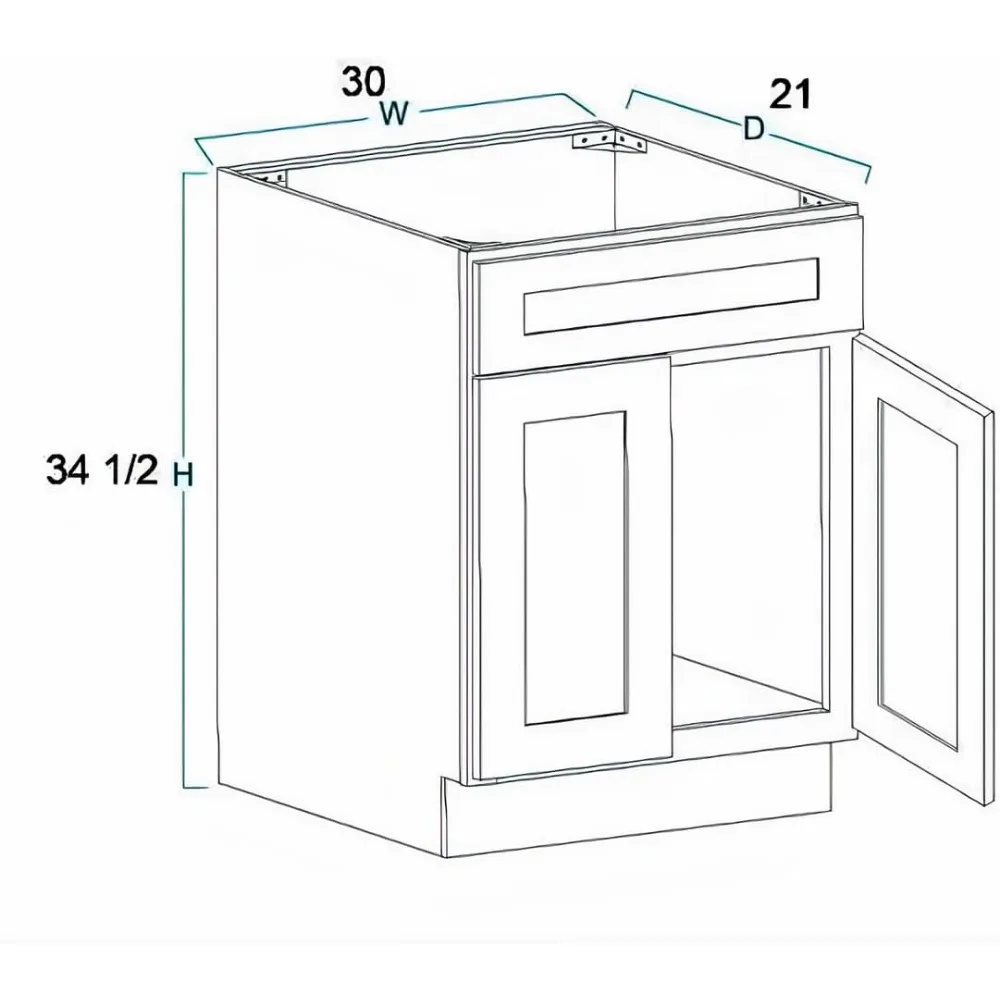 Bathroom Vanity Sink Base Ready-to-Assemble Bathroom Cabinet 24