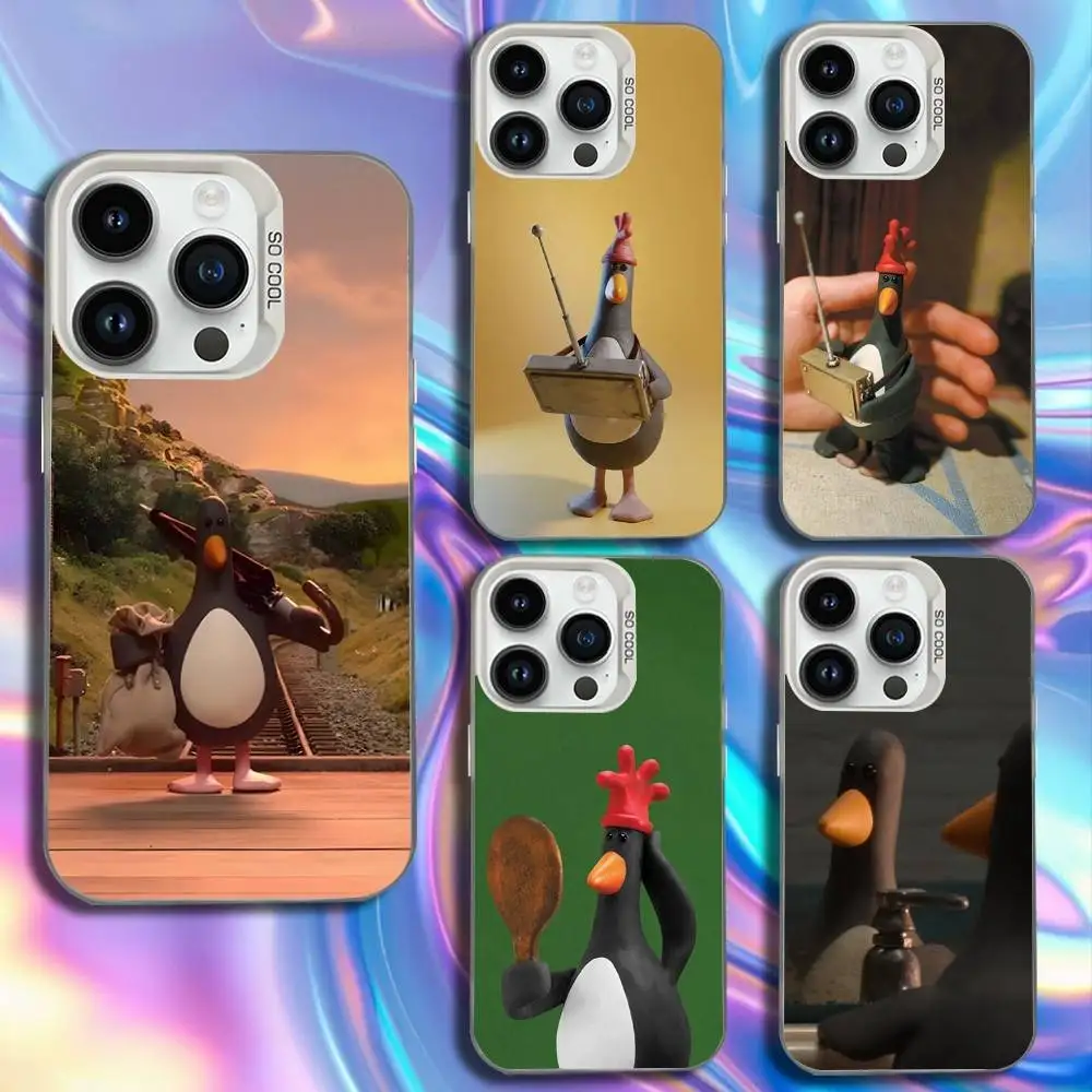 

Funny Feathers McGraw Phone Case For iPhone 17,16,15,14,13,12,11,Mini,Pro,SE,MAX White Matte Shockproof Cover