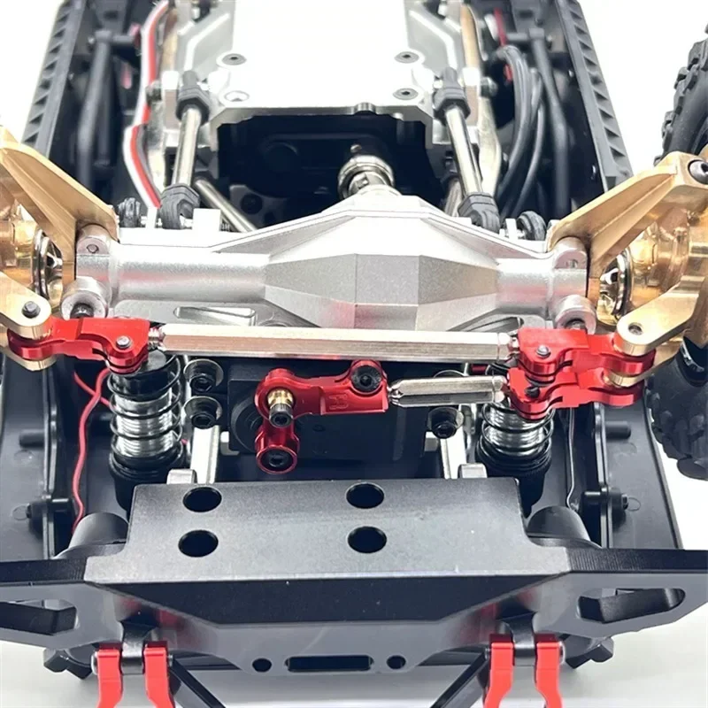 Servo braccio sterzo per Hyper GO MJX H12Y H12Y + OP Accessori Parti di aggiornamento in metallo Modello Rc Crawler Car Truck Buggy