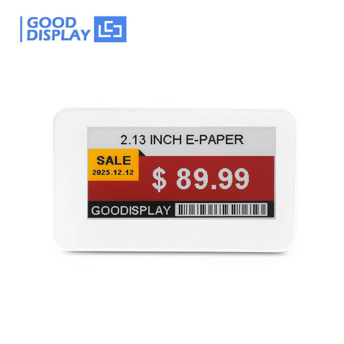 2.13 Polegada sem fio passivo NFC-Powered E-Paper Display E-Ink ESL Tag Sem necessidade de bateria Produto de comércio eletrônico