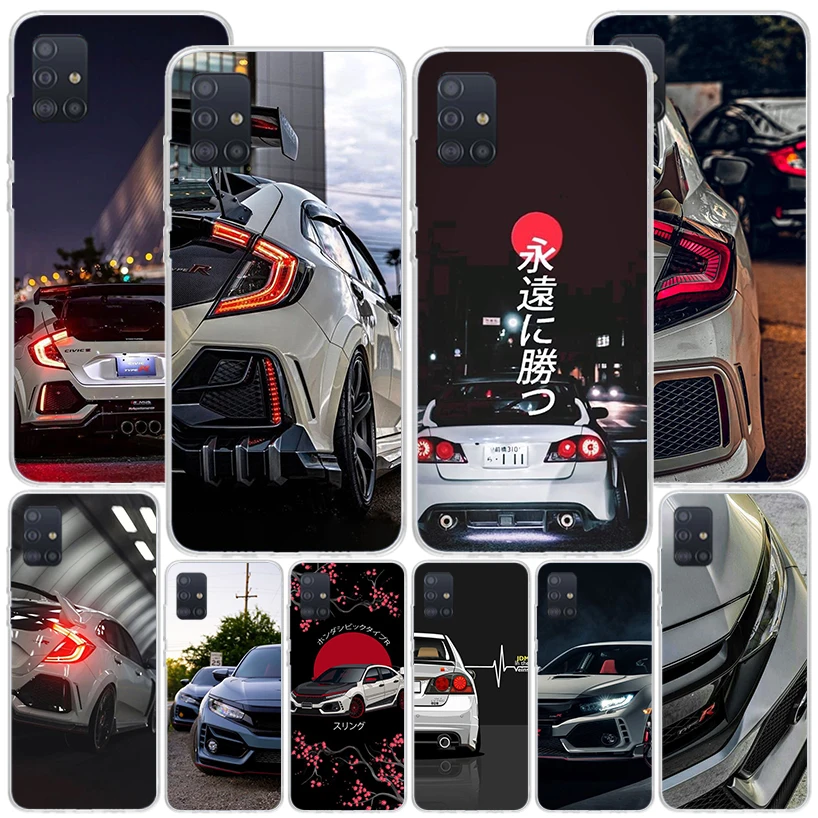 JDM Type R Civic Sport Car Phone Case For Samsung Galaxy A51 A41 A31 A21S A11 A71 A50 A70 A40 A30 A20S A10E A10S A6 A7 A8 A9 + S