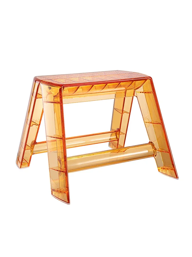 

Scandinavian style light luxury creative folding transparent home simple shoe changing stool acrylic stool