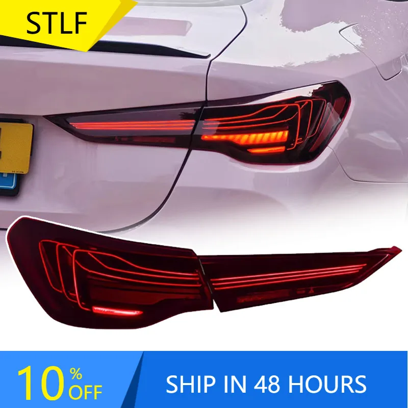 

STLFCar Lights for BMWs G22LED Tail Lamp2021-2023G23Lasers Tail LightG82 G26 425i 430i Rear Trunk Stop Brake Dynamic Signal Auto