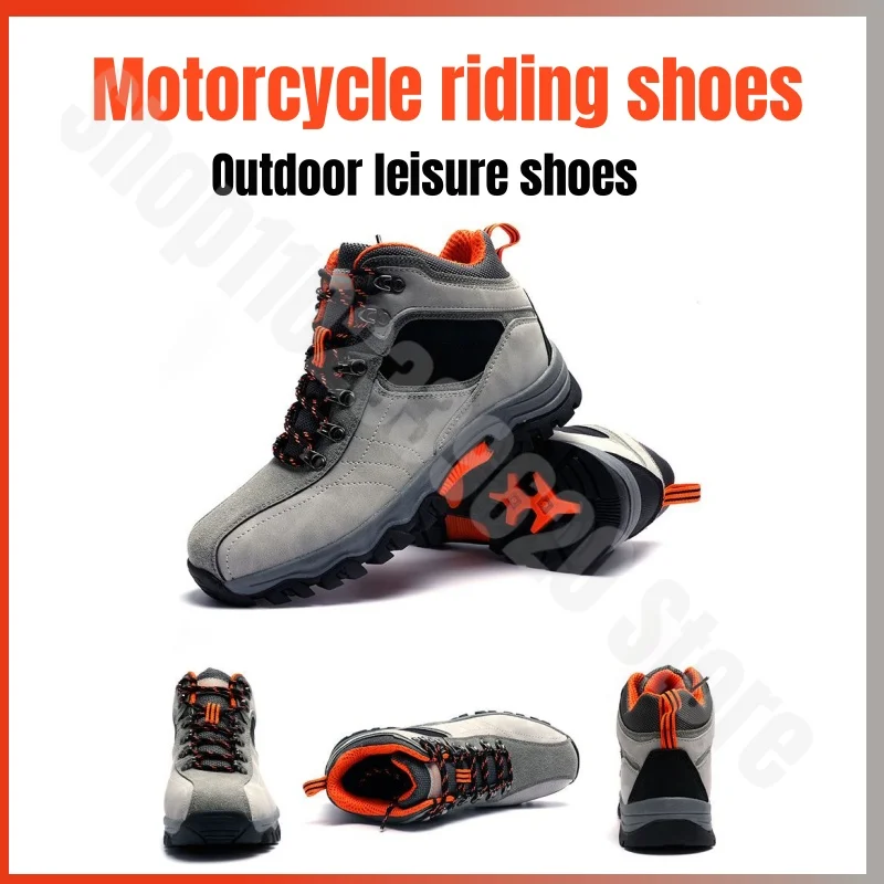 Motorcycle Riding Shoes Road Riding Boots Anti Drop Breathable and Tensile Motorcycle Boots Waterproof Anti Drop Racing Shoes