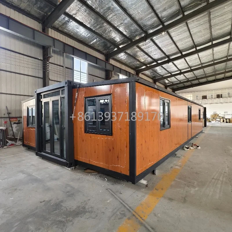 40ft*20ft Portable Prefab Modular Detachable Container House with Toilet 1/2/3Bathroom Kitchen and  Cabinet Finished Houses
