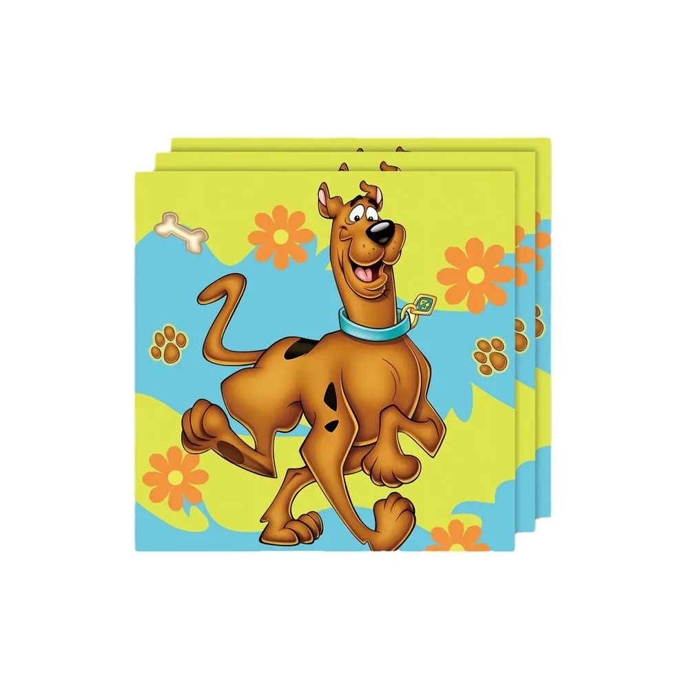 Niedliche Hunde-Geburtstagsparty-Dekoration Einweggeschirr Scooby Geburtstag Einweg-Tischdecke Teller Becher Babyparty Kinder-Partyzubehör – Detail 8