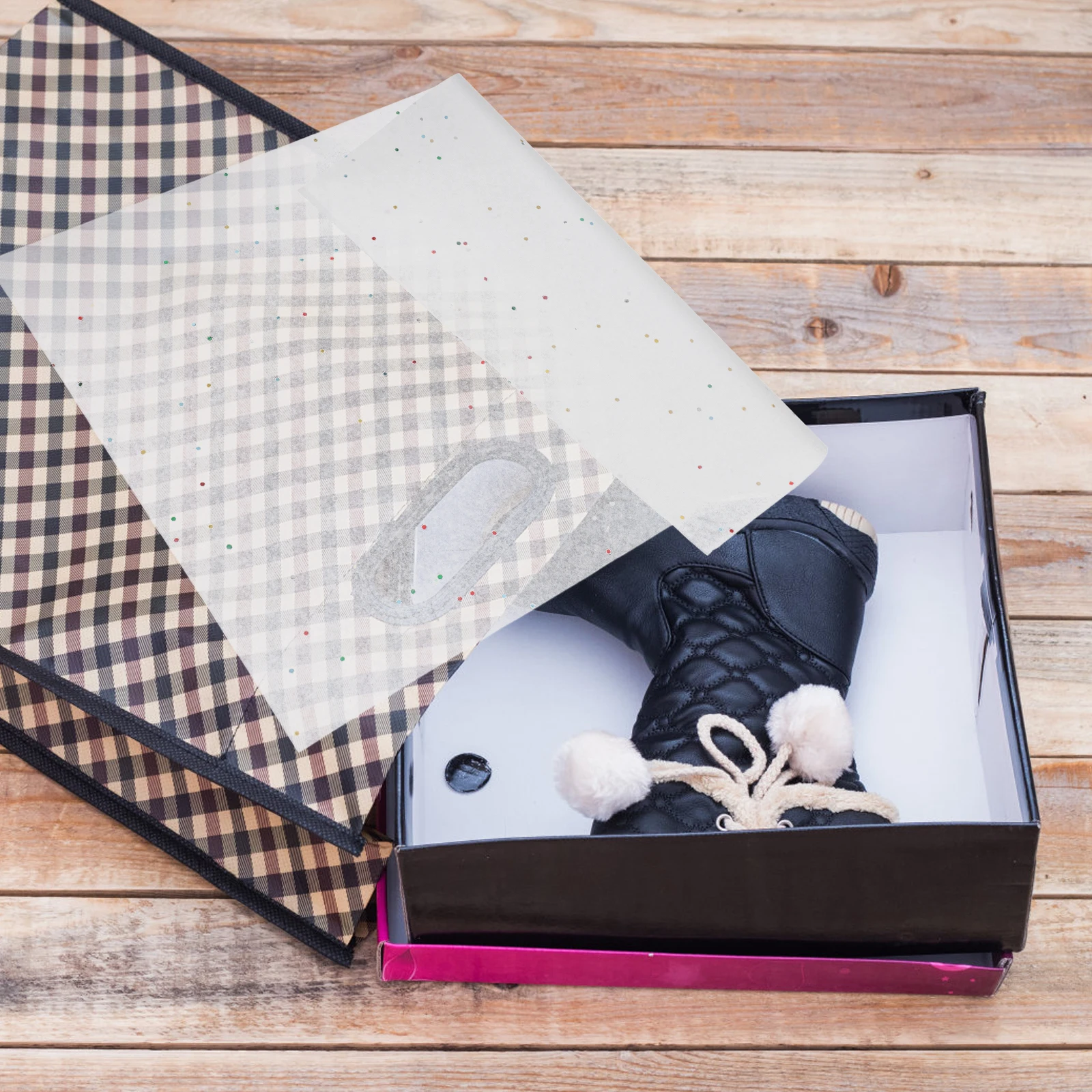 

100Pcs A4 Decorative Tissue Paper Exquisite Packaging Sheets for Presents Crafts DIY Wrapping Bulk Flower Bouquet Lining