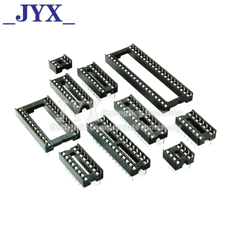 10 шт. розетки DIP6 DIP8 DIP14 DIP16 DIP18 DIP20 DIP28 DIP32 DIP40 контактов Разъем DIP Разъем 6 8 14 16 18 20 24 28 32 40 контактов