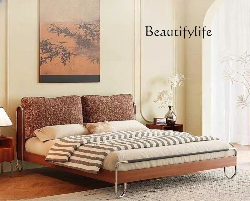 

туалетный столик French retro solid wood flow shadow bed fabric bed household bedroom antique 1.8m master bedroom large bed