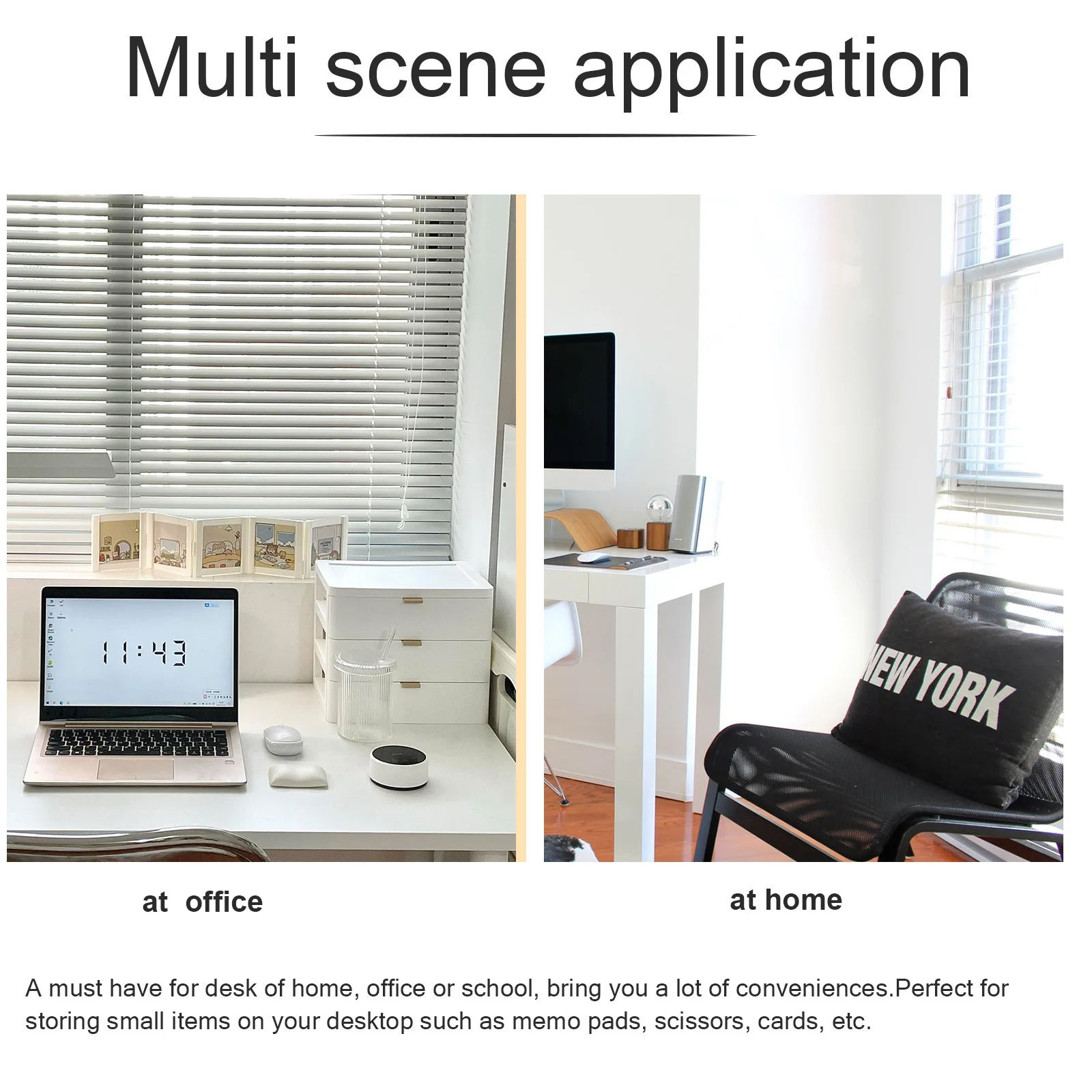 

Delicate Marble Note Holder Container Versatile Memo Pad Organizer Stylish Desk Accessory for Home Office School Use