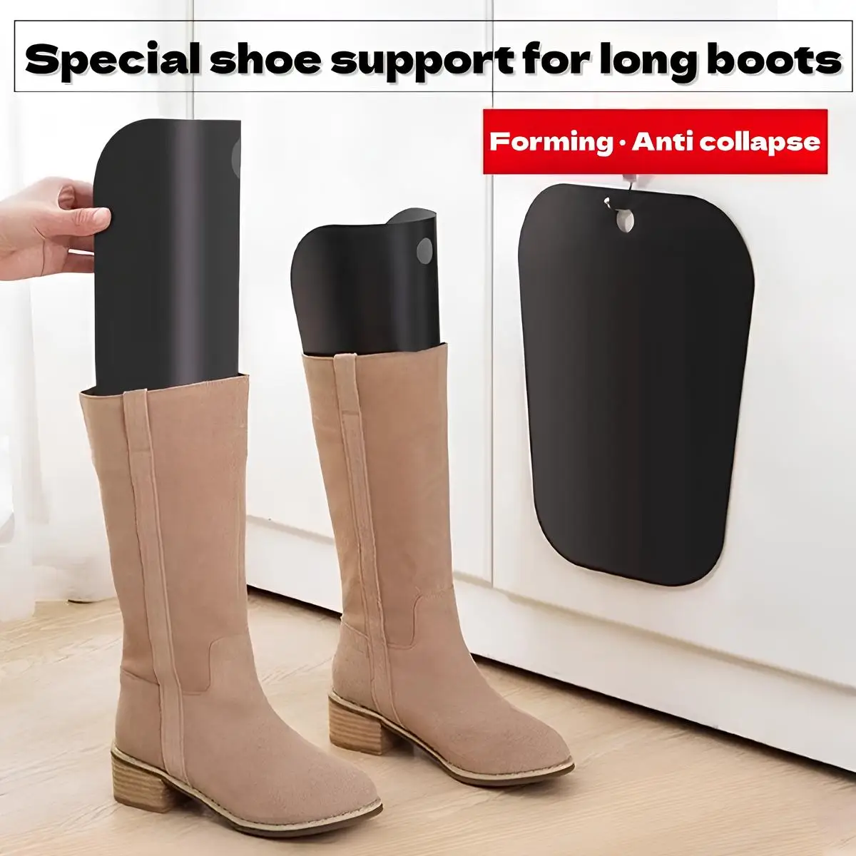 2/4/6 PCS Boot Shapers for Tall Boots Anti-Wrinkle Boot Inserts Plastic Boot Supports Shape Retainers