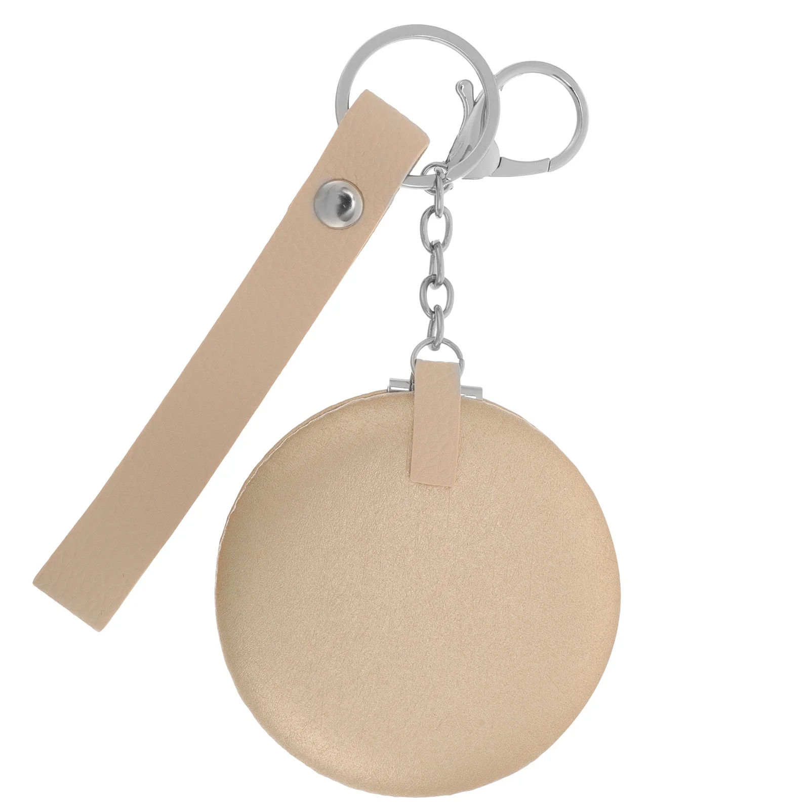 กระจกพกพาขนาดเล็กแบบพับได้สองด้าน 1 ชิ้น สำหรับแต่งหน้า ความคมชัดสูง เงางาม พกพาสะดวก