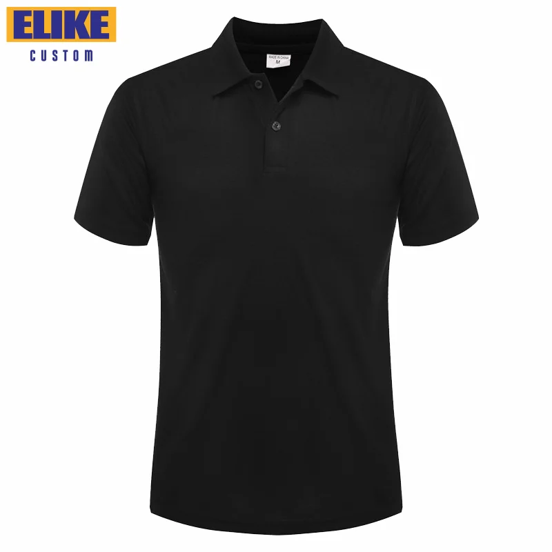 Elike Summer Causal Polo Shirt Custom Logo Printed Text Picture Brand Embroidery Personal Design Breathable Men And WomenTops