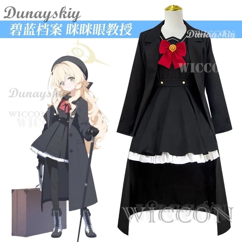 Blue Archive Professor Smiling Face Subdue Cosplay Costume Cos Game Anime Party Uniform Hallowen Play Role Clothes Clothing